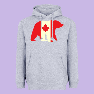 Canadian Bear Heavyweight Hoodie Designed By Artisfamous