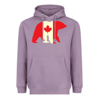 Lavender Canadian Bear Heavyweight Hoodie - artisFamous