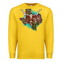 Lemon texas longhorn texas map Premium Sweatshirt - JahusDesignShop