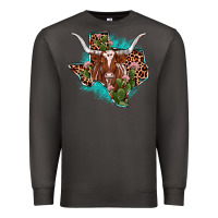 Smoke texas longhorn texas map Premium Sweatshirt - JahusDesignShop