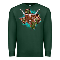 Sports Green texas longhorn texas map Premium Sweatshirt - JahusDesignShop
