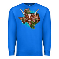 True Royal texas longhorn texas map Premium Sweatshirt - JahusDesignShop
