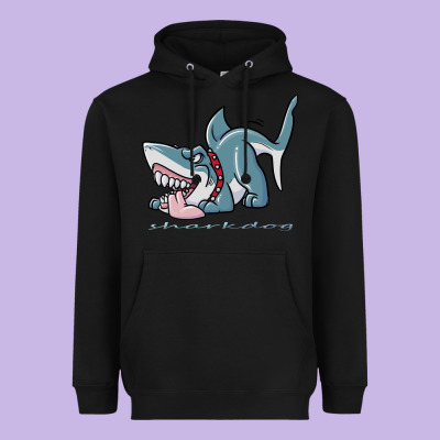Sharkdog Sticker Heavyweight Hoodie Designed By Artisfamous