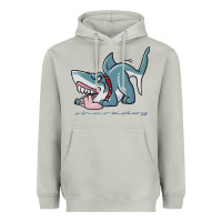 Moon Dust Sharkdog Sticker Heavyweight Hoodie - artisFamous