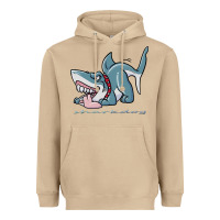 Mushroom Sharkdog Sticker Heavyweight Hoodie - artisFamous