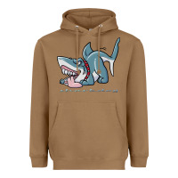 Toasted Coconut Sharkdog Sticker Heavyweight Hoodie - artisFamous