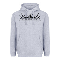 Heather Grey Elkaholic Heavyweight Hoodie - artisFamous