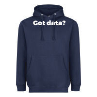 Navy data science humor white Heavyweight Hoodie - artisFamous