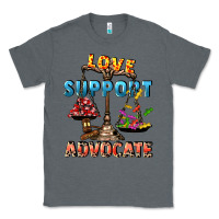 Charcoal Heather Love support advocate Classic Tee - CowGirlArtShop