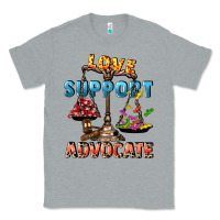 Heather Grey Love support advocate Classic Tee - CowGirlArtShop