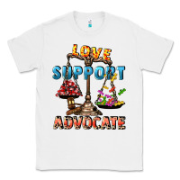 White Love support advocate Classic Tee - CowGirlArtShop
