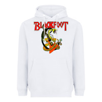 White blackfoot Heavyweight Hoodie - artisFamous