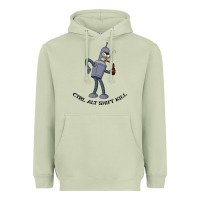 Matcha Futurama Ctrl Alt Shift Kill Bender Heavyweight Hoodie - artisFamous