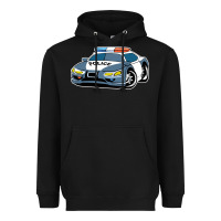 Black police car Heavyweight Hoodie - artisFamous