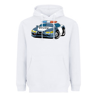 White police car Heavyweight Hoodie - artisFamous