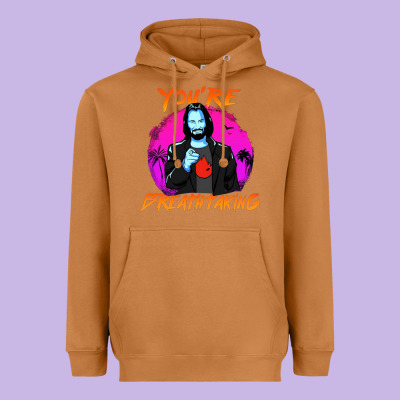 You Are Breathtaking Keanu Reeves Actor Heavyweight Hoodie Designed By Artisfamous