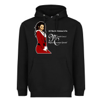 Black All I Want for Christmas Is You Heavyweight Hoodie - artisFamous