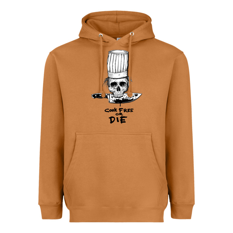 Bourdain Cook Free Or Die Heavyweight Hoodie by artisFamous | Teevron