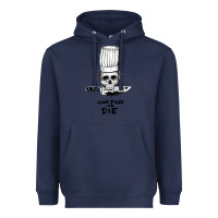 Navy bourdain cook free or die Heavyweight Hoodie - artisFamous