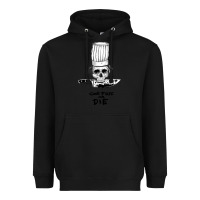 Black bourdain cook free or die Heavyweight Hoodie - artisFamous