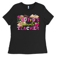 Black cupid's favorite teacher Ladies Tee - OliviaCreatesArt