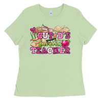Matcha cupid's favorite teacher Ladies Tee - OliviaCreatesArt