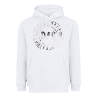 White DASHBOARD CONFESSIONAL Heavyweight Hoodie - artisFamous
