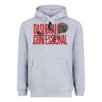 Heather Grey DASHBOARD CONFESSIONAL Heavyweight Hoodie - artisFamous