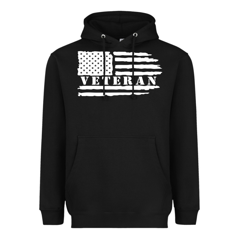American Veteran, Patriotic American Tee, Army Style Sweatshirt Heavyweight Hoodie by artisFamous | Teevron