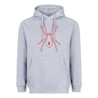 Heather Grey black widow Heavyweight Hoodie - artisFamous
