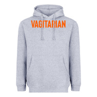 Heather Grey vagitarian Heavyweight Hoodie - artisFamous