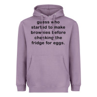 Lavender guess who started to make brownies Heavyweight Hoodie - artisFamous