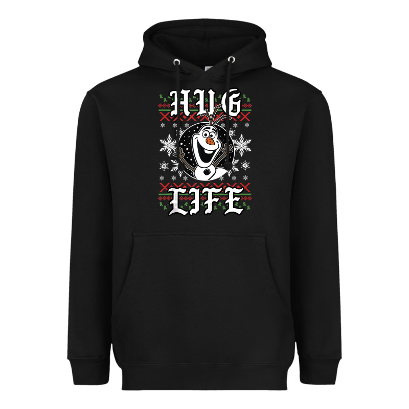 Fro.zen O.l.a.f Hug Life Ugly Christmas Sweater Style Shirt Heavyweight Hoodie by artisFamous | Teevron