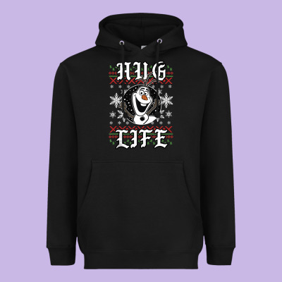 Fro.zen O.l.a.f Hug Life Ugly Christmas Sweater Style Shirt Heavyweight Hoodie Designed By Artisfamous
