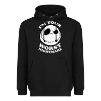 Black j.a.c.k  skel.ling.ton  worst nightmare t shirt Heavyweight Hoodie - artisFamous