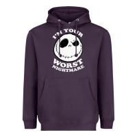 Plum j.a.c.k  skel.ling.ton  worst nightmare t shirt Heavyweight Hoodie - artisFamous