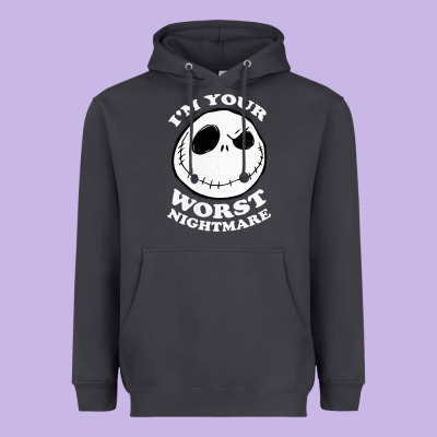 J.a.c.k  Skel.ling.ton  Worst Nightmare T Shirt Heavyweight Hoodie Designed By Artisfamous