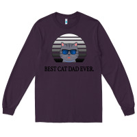 Plum Best Cat Dad Ever Long Sleeve Tee - Bettercallsaul