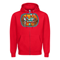 Red western cactus Zipper Hoodie - AdoDesignShop