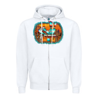 White western cactus Zipper Hoodie - AdoDesignShop