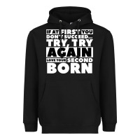 Black second born gifts Heavyweight Hoodie - artisFamous