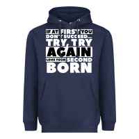 Navy second born gifts Heavyweight Hoodie - artisFamous