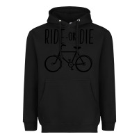 Black ride or die bicycle Heavyweight Hoodie - artisFamous