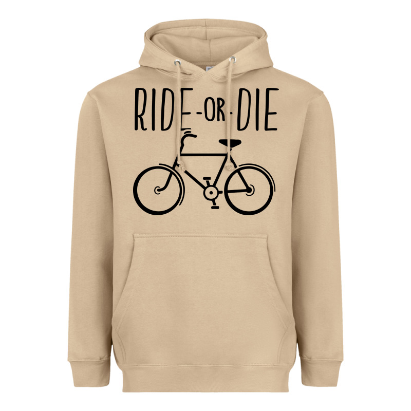 Ride Or Die Bicycle Heavyweight Hoodie by artisFamous | Teevron