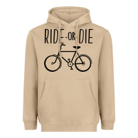 Mushroom ride or die bicycle Heavyweight Hoodie - artisFamous