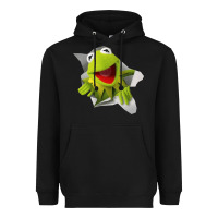 Black kermit the frog Heavyweight Hoodie - artisFamous