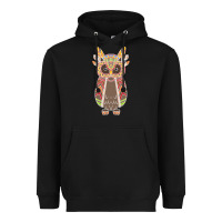 Black Native OWL Heavyweight Hoodie - artisFamous