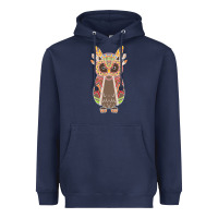 Navy Native OWL Heavyweight Hoodie - artisFamous