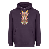 Plum Native OWL Heavyweight Hoodie - artisFamous