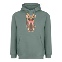 Sage Native OWL Heavyweight Hoodie - artisFamous